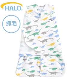 美國Halo Swaddle 二合一嬰兒包被睡袋-抓毛 3.0TOG;恐龍;