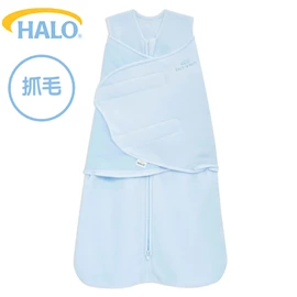 美國Halo Swaddle 二合一嬰兒包被睡袋-抓毛 3.0TOG;淺藍