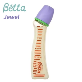 日本Betta Jewel 防胀气奶瓶-PPSU 240ml 紫色盖