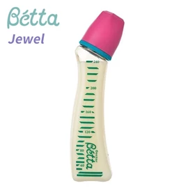 日本Betta Jewel 防胀气奶瓶-PPSU 240ml 桃红盖