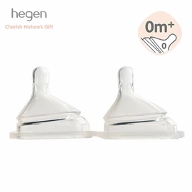 新加坡hegen 防脹氣智慧奶嘴-0個月以上 超慢速 兩個裝