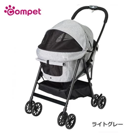 Compet Miliclan Lite 中型寵物車三天窗-銀白色