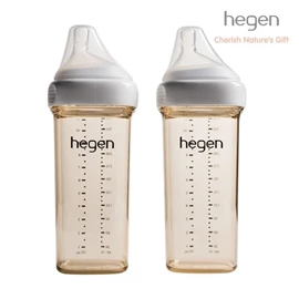 新加坡hegen PCTO™ 多功能寬口奶瓶-PPSU 330ml 兩個裝 白色