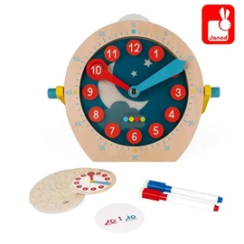 法国Janod 小小Steam系列-互动时钟