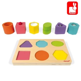 法国Janod 形状声音立体拼图