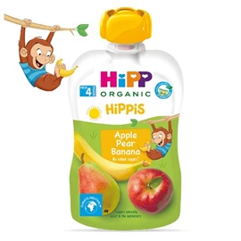 HiPP 喜寶有機果蓉唧唧裝-蘋果洋梨香蕉 100g