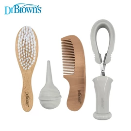 美國Dr.Brown’s 幼兒潔護套裝 (軟毛髮刷/髮梳/吸鼻器/指甲剪)