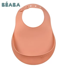 法國BEABA 柔軟矽膠圍兜-赤陶土色