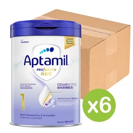 Aptamil Profutura 白金版 嬰兒配方奶粉;1號(0-6個月) 900g X 6罐