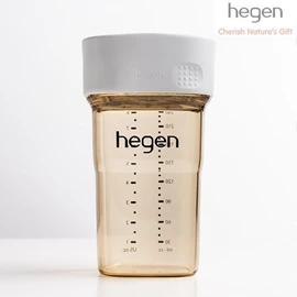 新加坡hegen PCTO™ PPSU 防漏飲水杯-240ml/8oz 白色