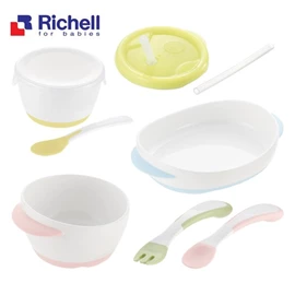 日本Richell TLI 基礎學習餐具套裝
