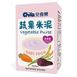 台灣兒食樂 蔬果米泥–紫甜薯 12g X 10包
