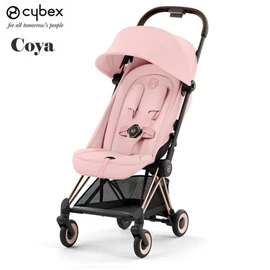 德國Cybex Coya 便攜嬰兒手推車(玫瑰金車架)-Peach Pink