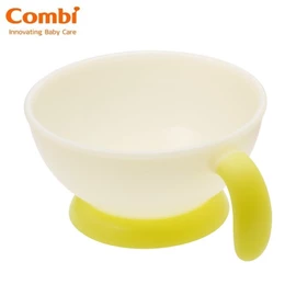 日本Combi Baby Label 易握嬰兒飯碗-綠色