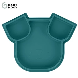 法國 Babymoov Eats'Isy 矽膠餵食餐盤(底部吸盤)-狗仔