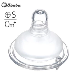 台湾小狮王 Simba 母乳记忆超柔防胀气宽口十字奶嘴-S码 0m+