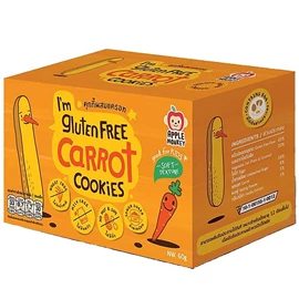Apple Monkey 手指餅曲奇(低敏無麩質)-胡蘿蔔 20G X 3包