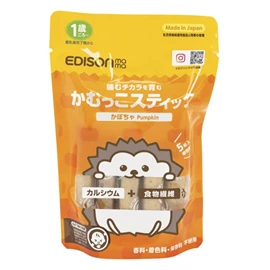 日本Edison 嬰幼兒咬咬餅/ 南瓜 5枚入