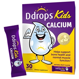 加拿大Ddrops 嬰幼兒兒童鈣粉-30包