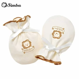 台灣小獅王 Simba 有機棉護手套-繫帶