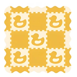 Baby Star 動物併接遊戲地墊-橙色鴨