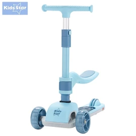 Kids Star Flex-Move 2合1滑板車-藍色/機械人