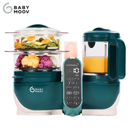 法國 Babymoov Nutribaby+ 6合1蒸煮食物攪拌調理機/ 寶石綠