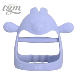 韓國tgm 白金矽膠牙膠(可穿戴手腕)連收納盒-兔仔 藍色