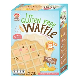 Apple Monkey 糙米華夫餅(無麩質)-20G 香蕉味