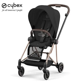 德国Cybex MIOS 3 轻便型婴儿手推车-玫瑰金车架/ Sepia Black