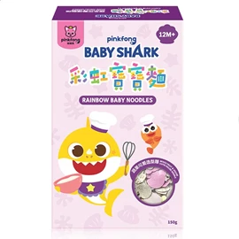 Baby Shark 彩虹寶寶麵-蔬果可愛造型麵 150g