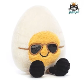 英國 JellyCat Amuseables Boiled Egg Chic 時髦熟蛋公仔