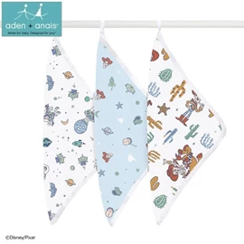 美國Aden+Anais 嬰兒洗面巾–Toy Story 3條裝