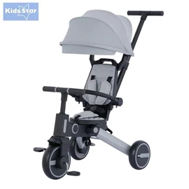 Kids Star RIDER+ 7 in 1 摺合三轮车/ 钢灰色