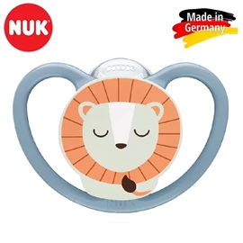 德國Nuk Space Night 超透氣夜光安撫奶嘴/ 6-18M 獅子