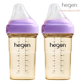 新加坡hegen PCTO™ 多功能寬口奶瓶-PPSU 240ml 兩個裝 紫色
