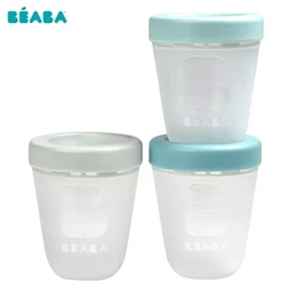 法國BEABA 矽膠食物儲存器/ 200ml 3個裝 叢林