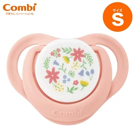 日本Combi 睡眠安抚奶嘴(连防尘盖)-S码 花卉