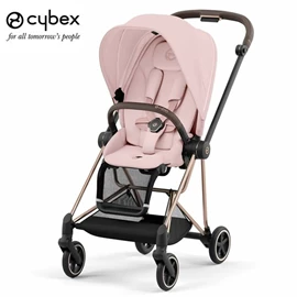 德國Cybex MIOS 3 輕便型嬰兒手推車-玫瑰金車架/ Peach Pink