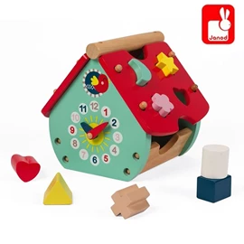 法国Janod 益智认知屋/ 时钟形状颜色认知