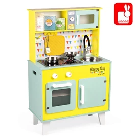 法國Janod 快樂的一天聲光廚房玩具