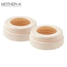韓國Mother-K 奶瓶水杯共用奶嘴環(伸縮款用)-2入 米色