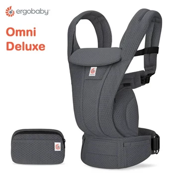美國Ergobaby Omni Deluxe 多功能透氣嬰兒背帶-石墨灰