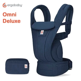 美國Ergobaby Omni Deluxe 多功能透氣嬰兒背帶-午夜藍