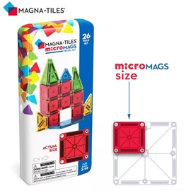 Magna-Tiles 磁力積木-MicroMAGS 旅行套裝 26片