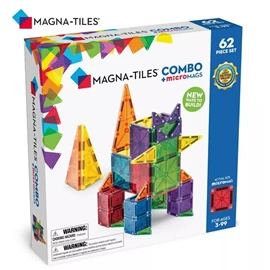 Magna-Tiles 磁力积木-MicroMAGS 组合套装 62片