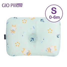 韓國Gio Pillow 超透氣護頭型 嬰兒枕頭-S碼 水手熊藍