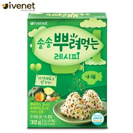 韓國Ivenet貝貝 營養拌飯紫菜芝麻碎粒/ 蔬菜味 4g x 8包