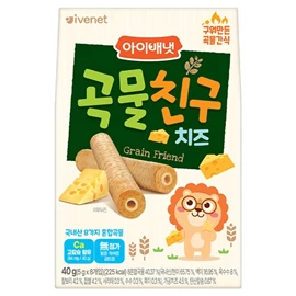 韓國Ivenet貝貝 糙米手指餅/ 芝士味 5g x 8條