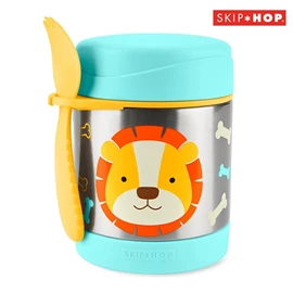 美國Skip Hop 可愛動物園保溫食物壺/ 獅子 325ml